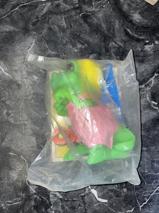 1991 Dino Brites Dinosaur Happiness Express Dinosaur In Bag Ultra Rare Blonde