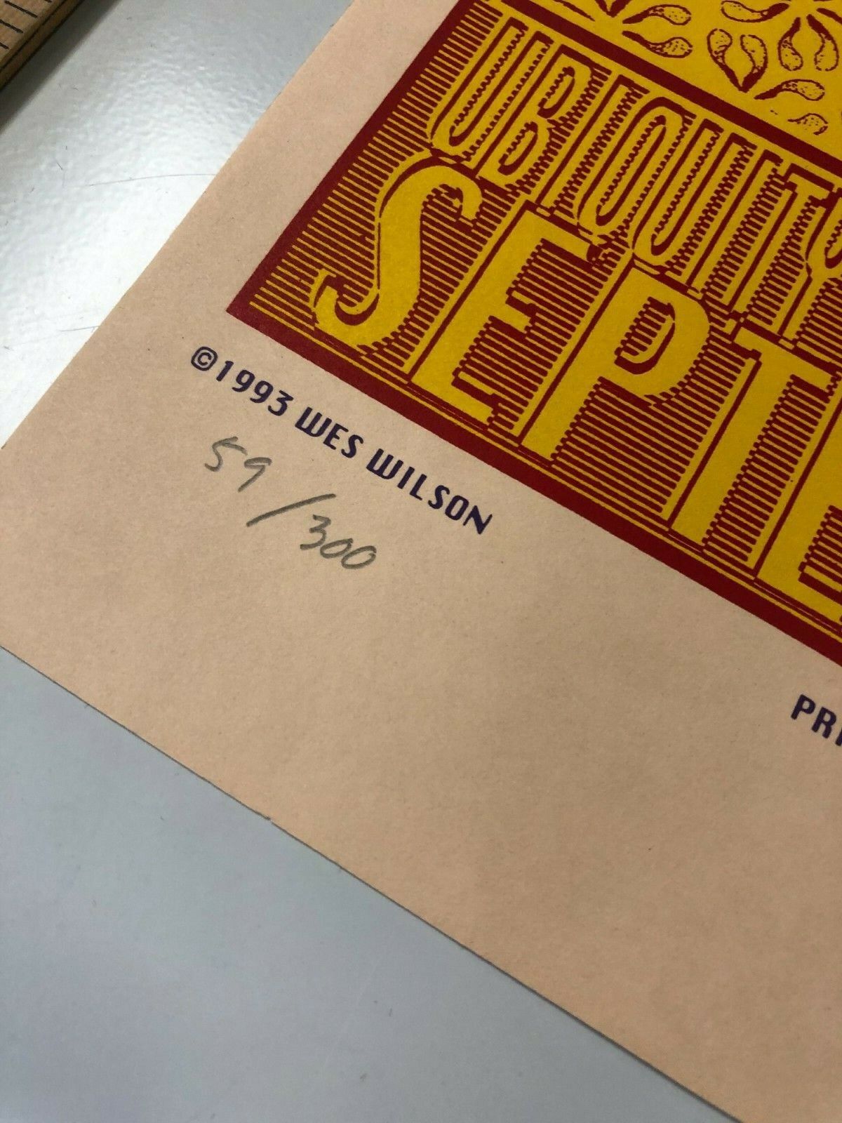 Wes Wilson - 1993 - The First Detroit Joint Show Signed And Numbered Rolled