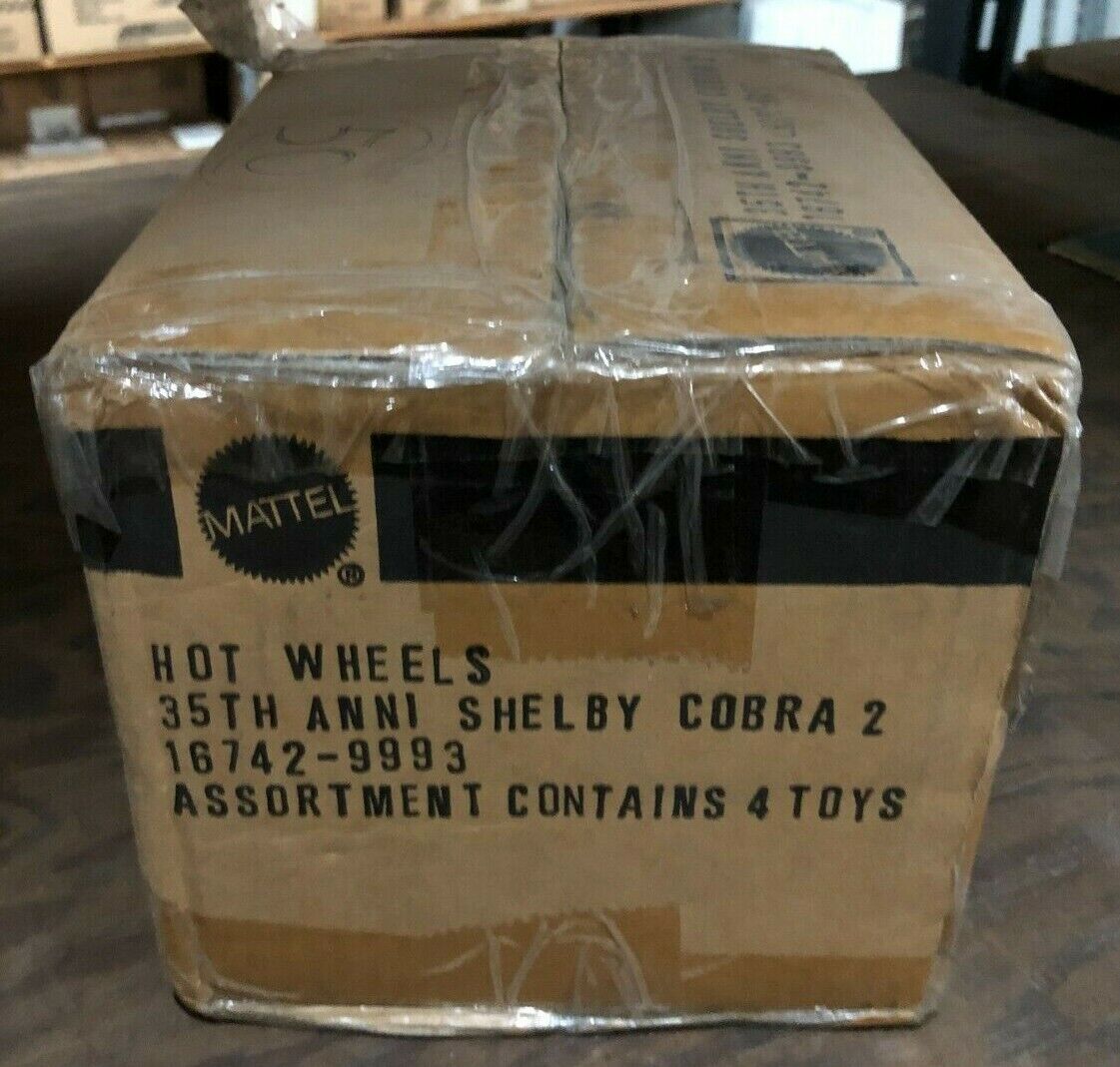 Factory Case Of 4 Sealed Hot Wheels 35th Anniversary Shelby Cobra 2 16742-9993