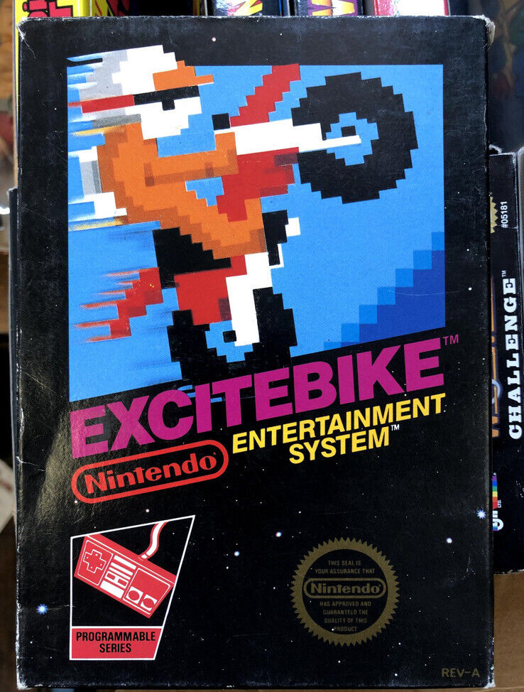 Excitebike (Nintendo, NES) Nintendo Entertainment System Box & Cart NES