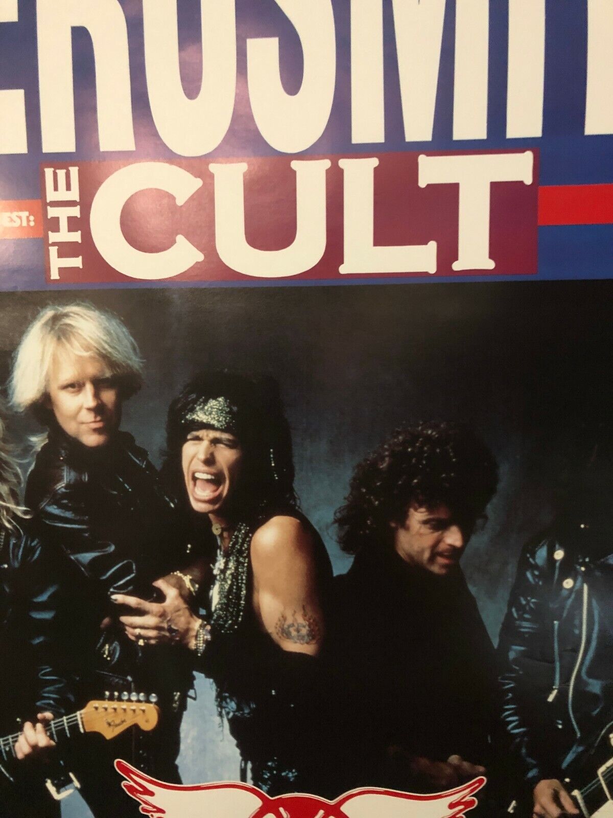 Aerosmith W/ The Cult 1989 Tour Poster In Frankfurt @ Festhalle Legends Of Rock