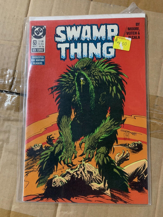 DC Comics "Swamp Thing" #63 (1987 2nd Series) Comic Book Loose Ends! Alan Moore