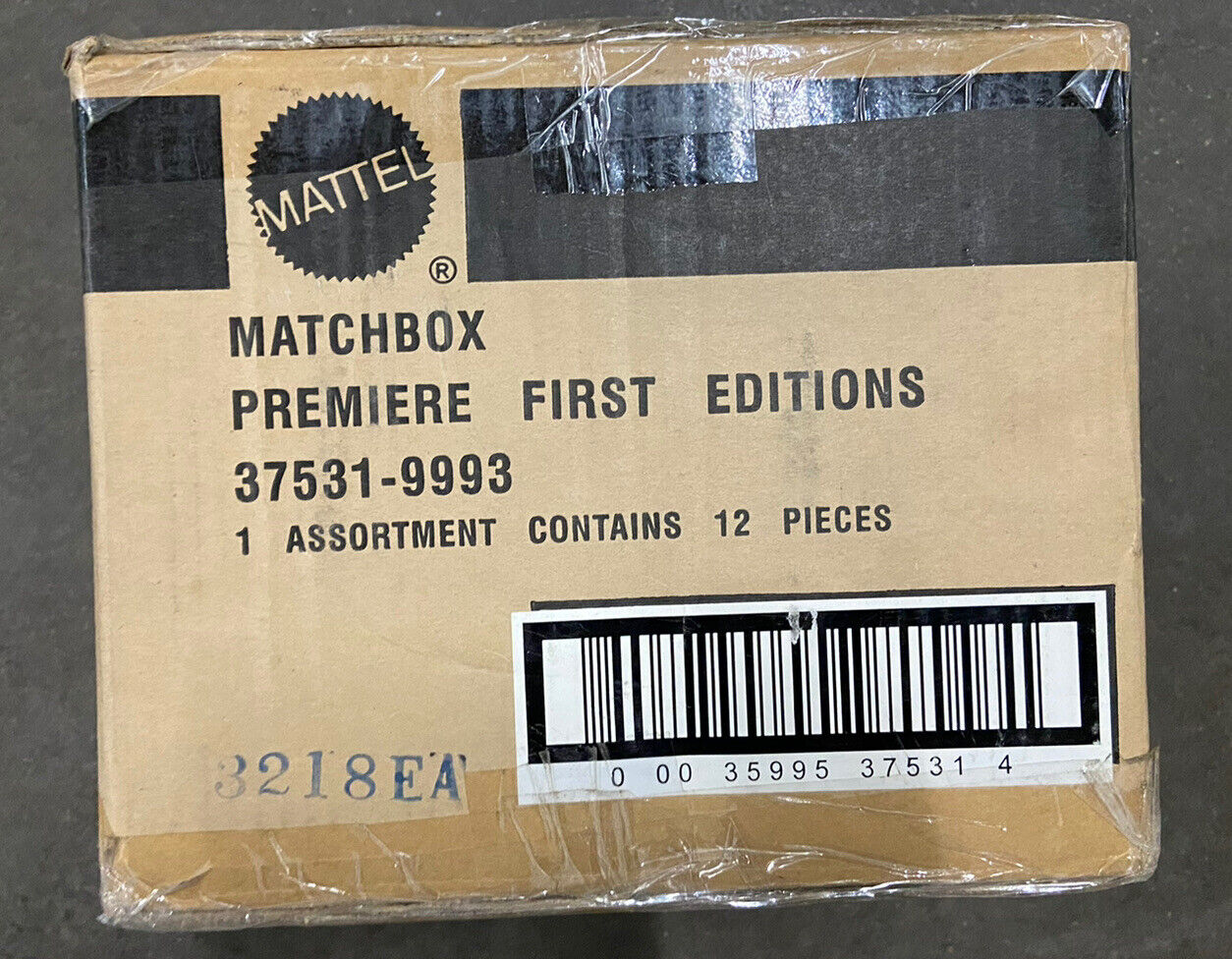 Factory Case Of 12 Mattel Premiere First Editions 37531-9993 Matchbox 3218EA