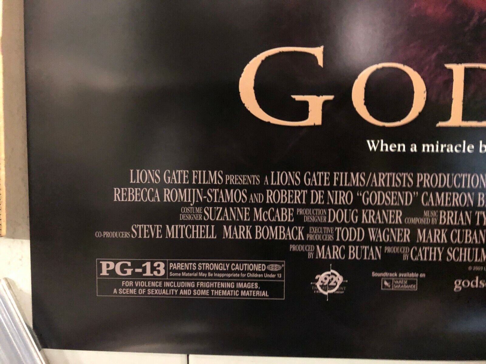 "Godsend" Original Movie Theater Promo Poster 2004 Robert De Niro Horror Action