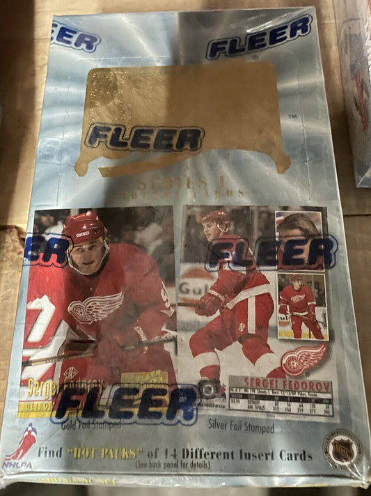 94 95 Fleer Ultra Series 1 NHL Hockey Factory Sealed Box, 36 Packs Inside! RARE