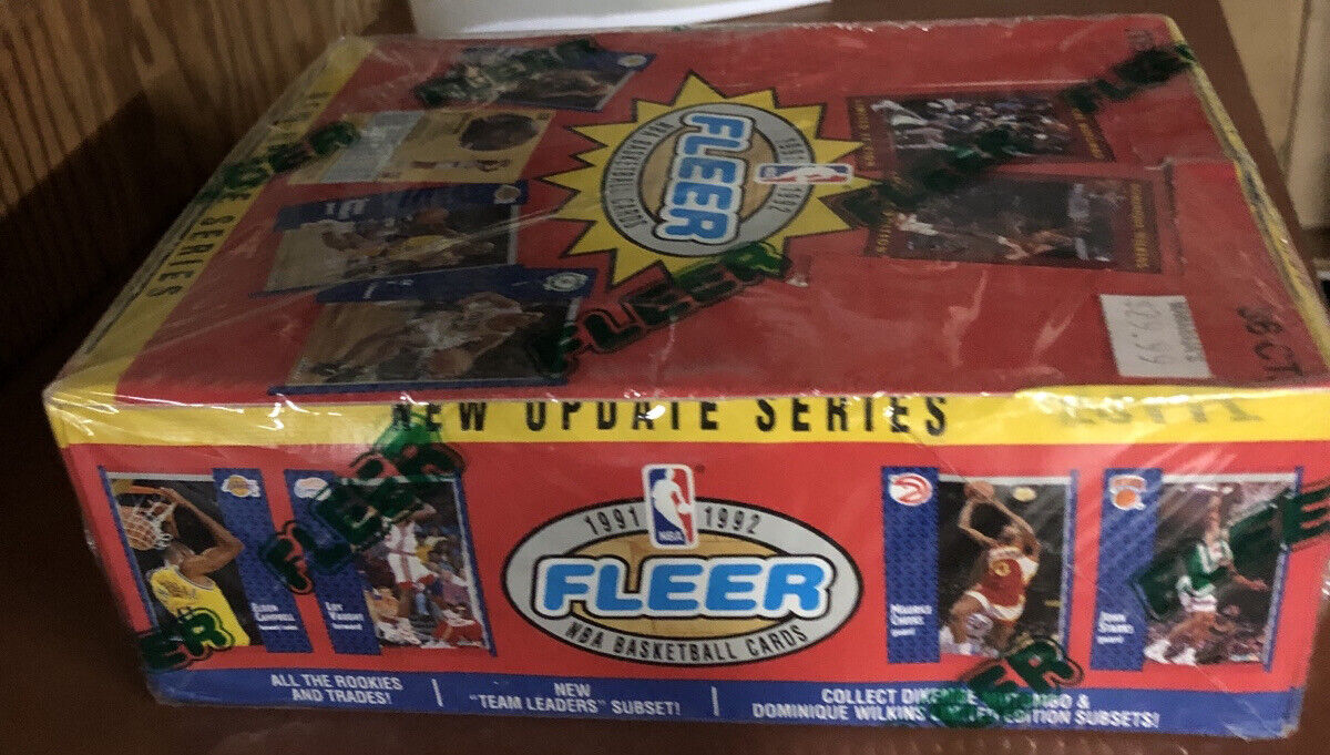 1991/92 Fleer Series 2 Basketball Wax Box RARE ALLSTARS VINTAGE SLAM DUNK CARDS 