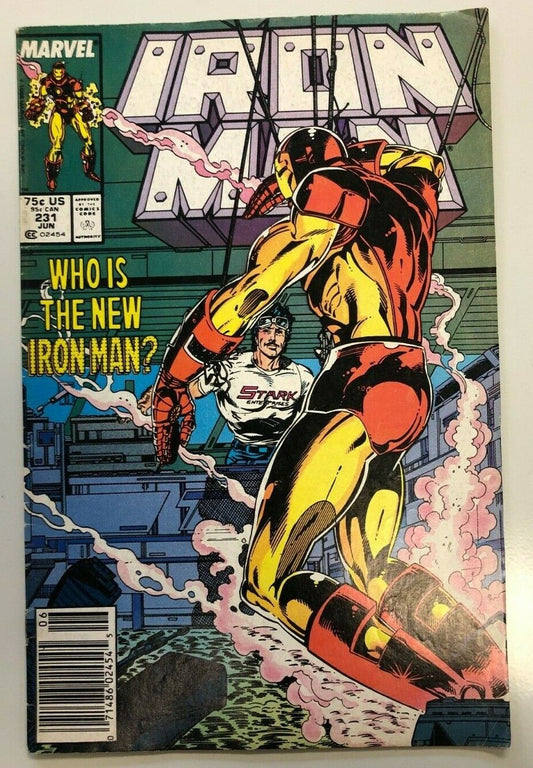 COMIC BOOK Marvel Comics Iron Man 1988 #231 Who Is The New Iron Man Tony Stark