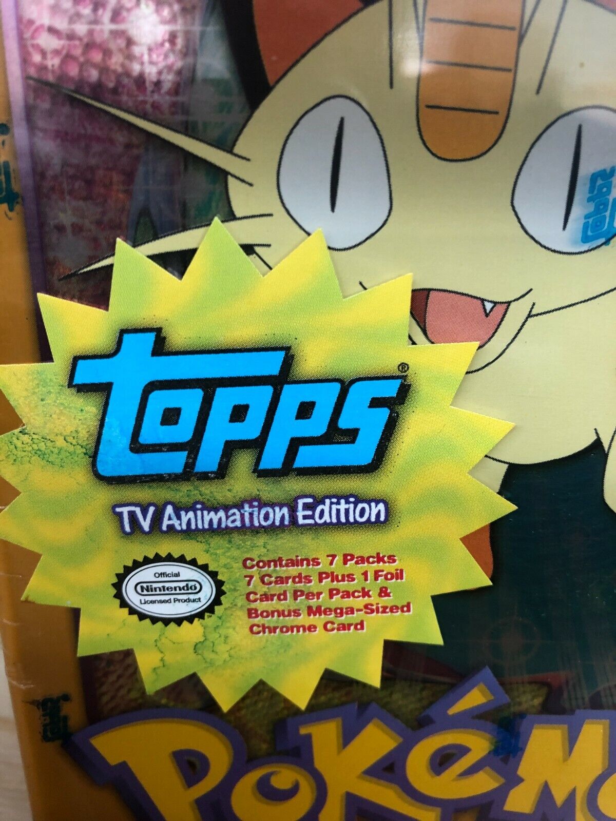 1999 Topps Pokemon TCG TV Animation Series 1 Meowth Sealed Tin Legendary 