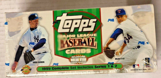 1999 Topps Factory Sealed Baseball Hobby Set Series 1 & 2 Derek Jeter 462 Cards