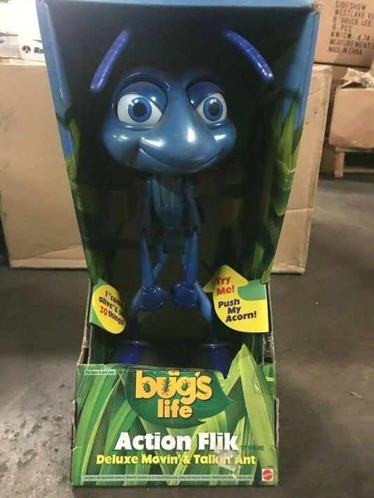 A Bugs Life Action Flik Deluxe Movin’ & Takin’ Ant Figure -12" NIB Disney Pixar 