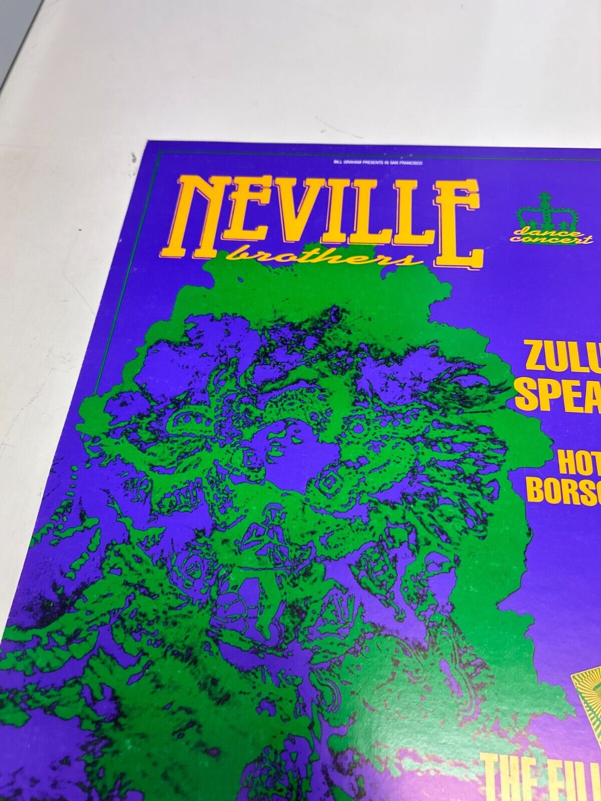 Arlene Owseichik - 1988 - The Neville Brothers Concert Poster @ The Fillmore BGP