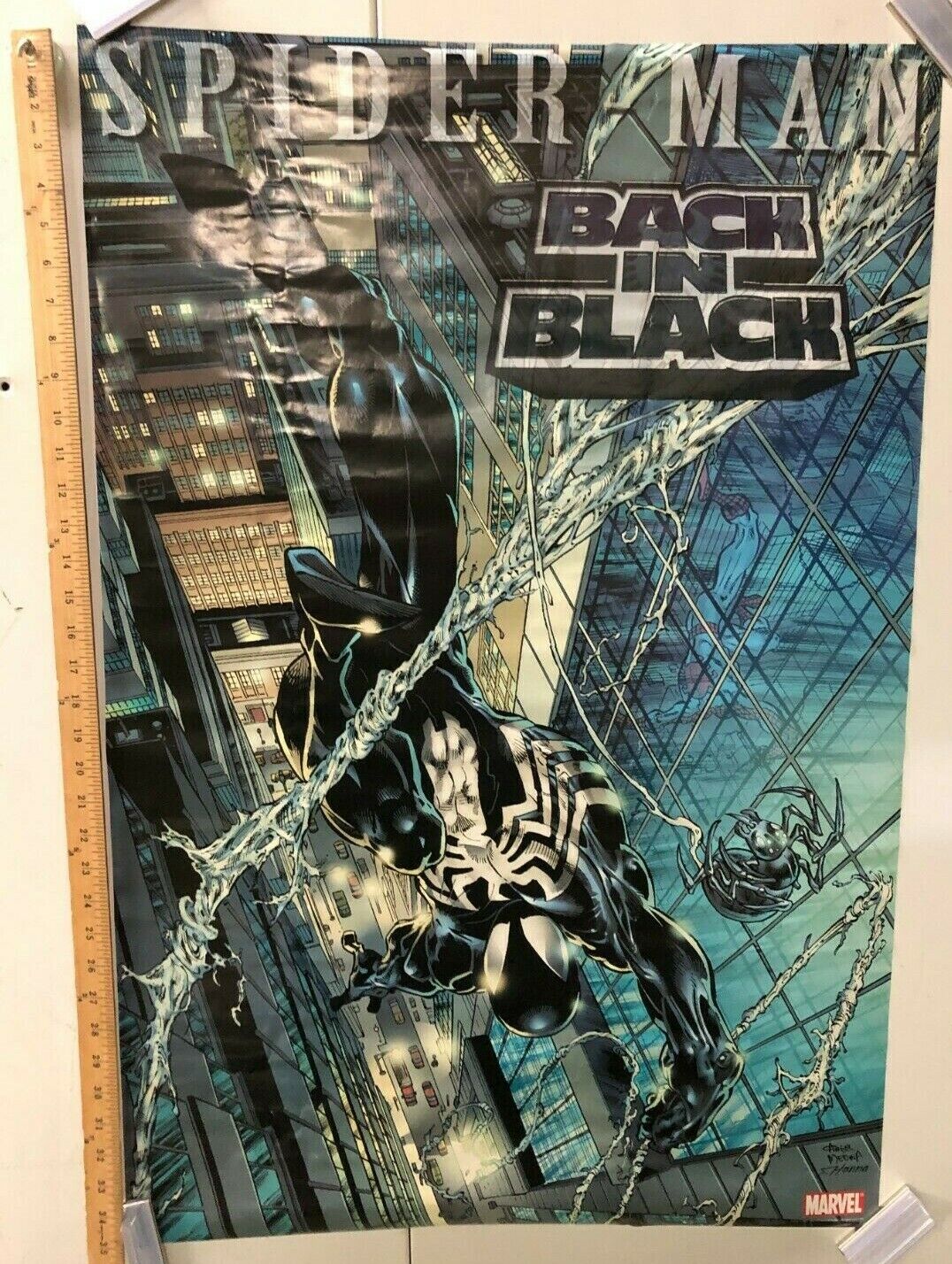 COMIC BOOK POSTER Spiderman "Back In Black" Marvel 2007 Peter Parker Venom Hero