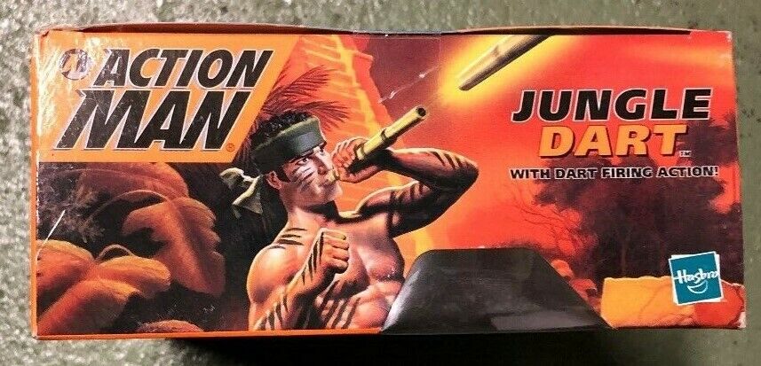 1999 Hasbro "ACTION MAN" (Jungle Dart) Dart Firing 12" Action Figure Military 