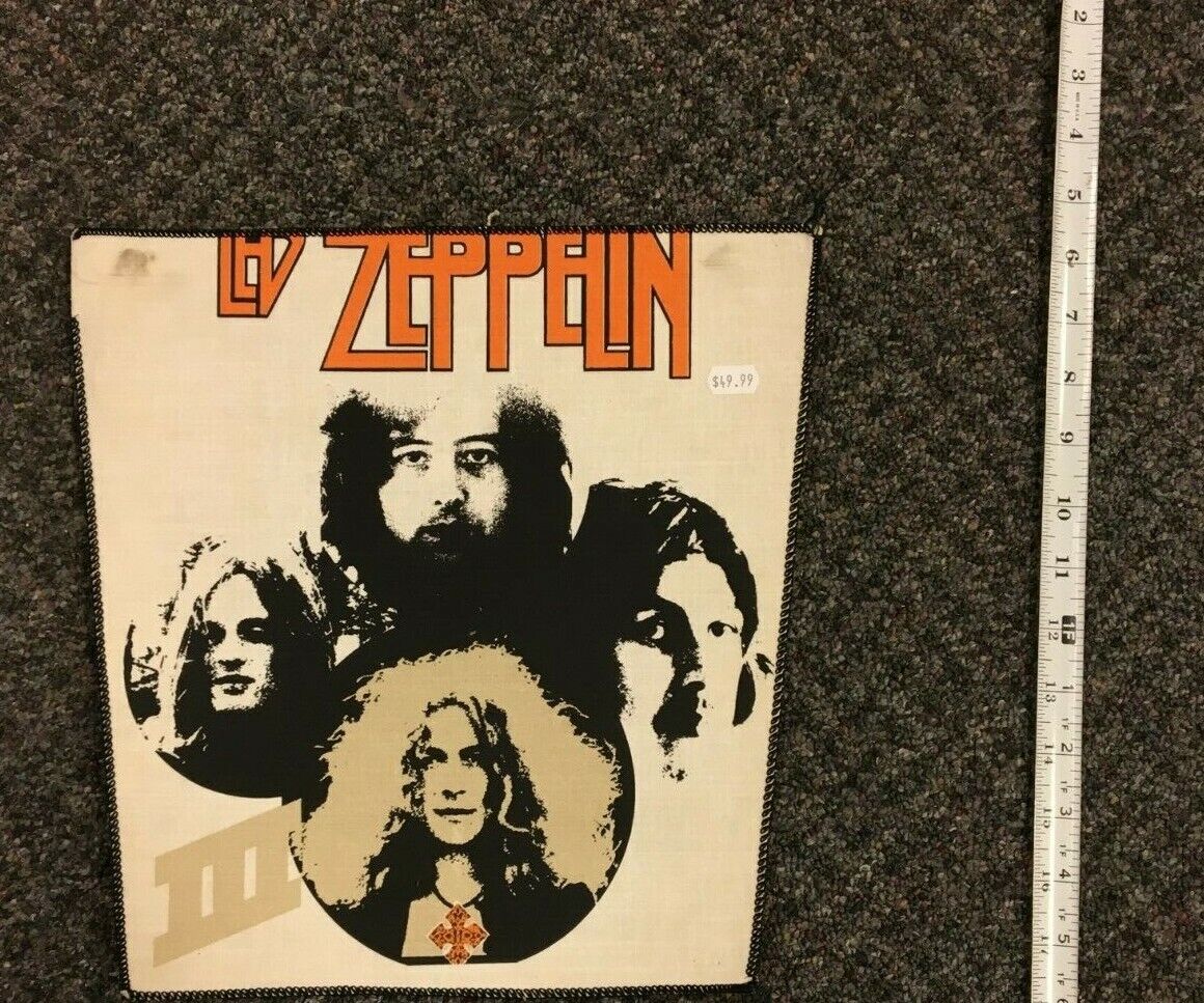 BACKPATCH VINTAGE- LED  ZEPPELIN- III- ROBERT PLANT AND JIMMY PAGE- NOS 