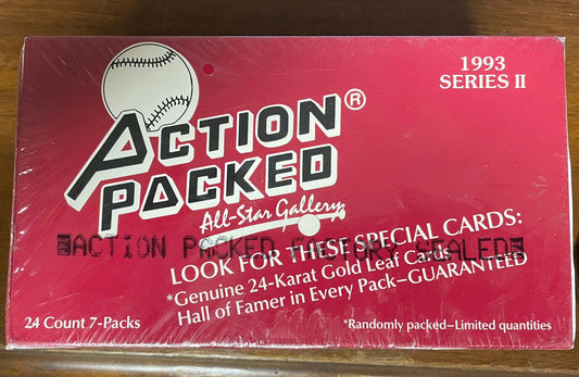 1993 Action packed - Baseball Series 3 All Star Gallery 24 packs per box 7 cards