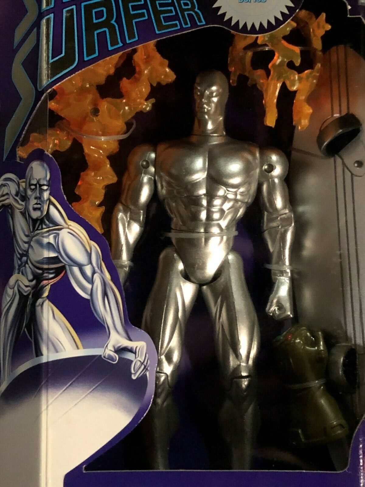 Fantastic Four SILVER SURFER Deluxe 10" Figure Marvel Toy Biz Infinity Gauntlet