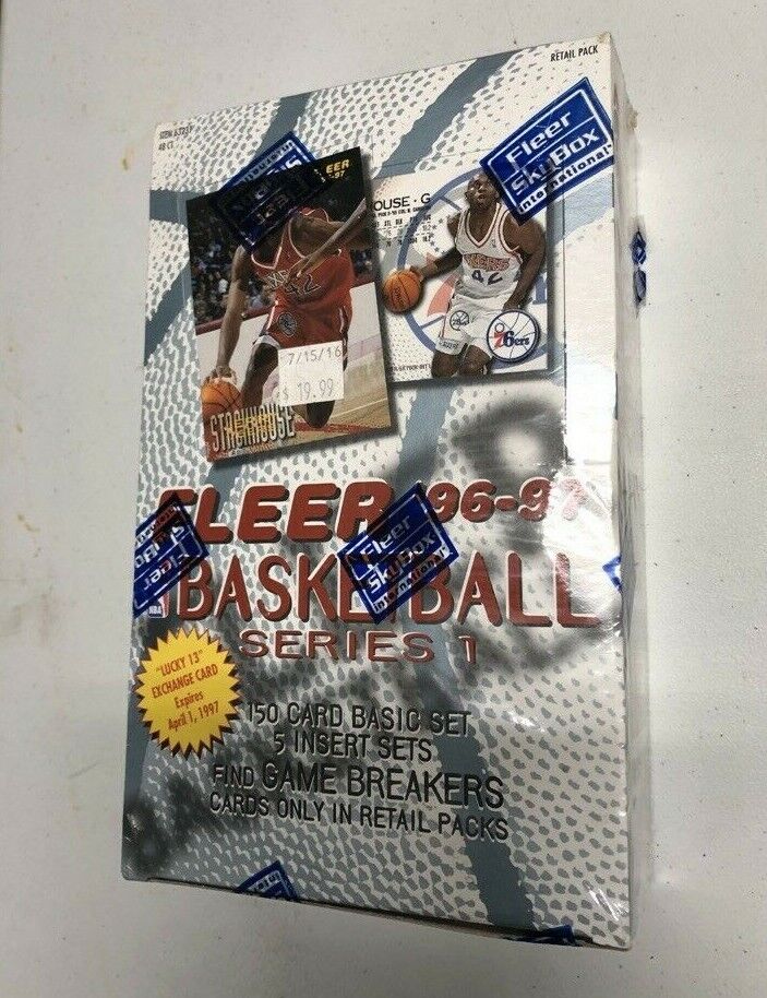 1996-97 FLEER BASKETBALL SERIES 1 RETAIL BOX ** 48 Packs ** Michael Jordan 