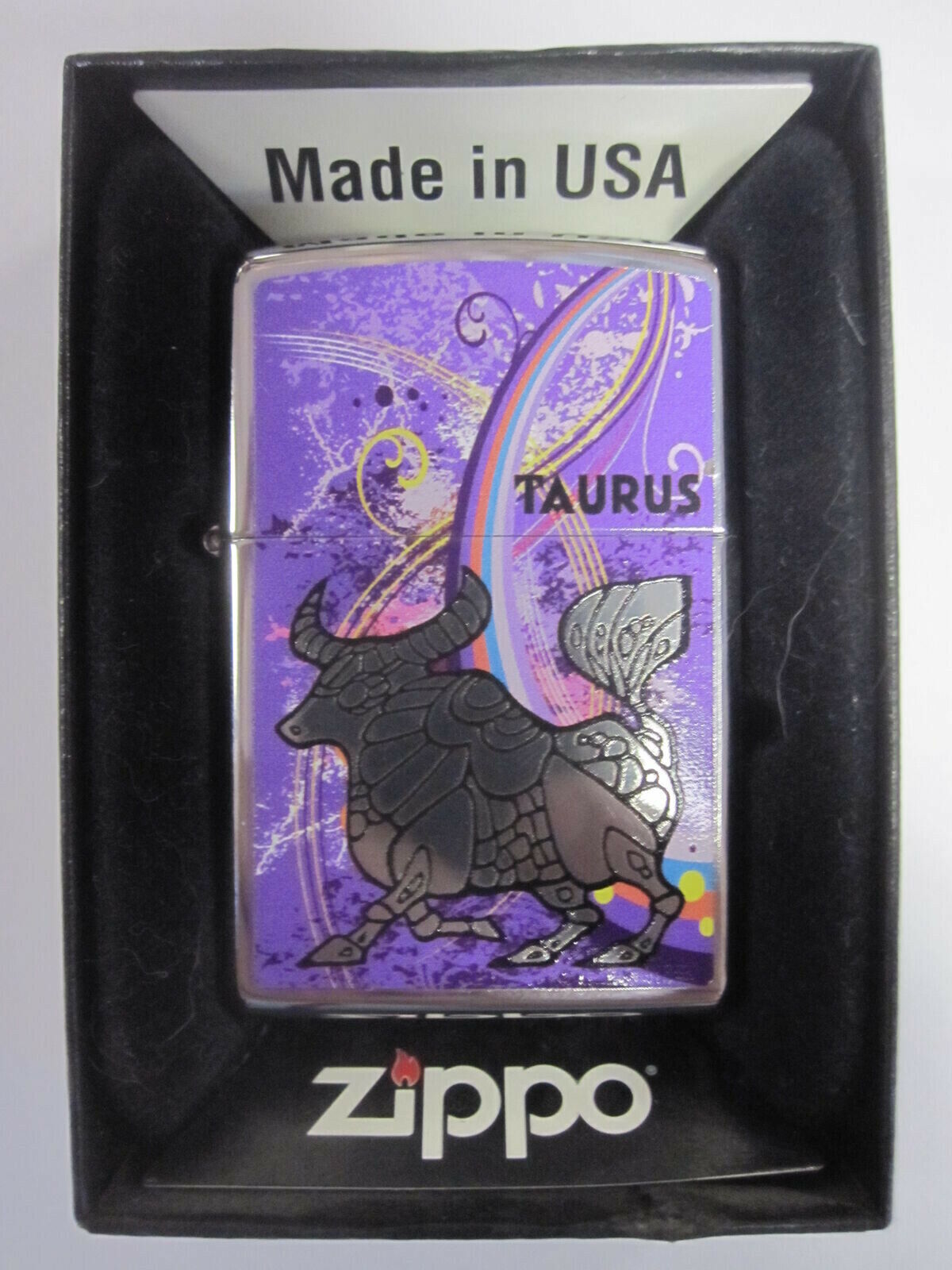 2012 Zodiac TAURUS Full Color Limited Release Zippo Lighter NEW Gift BOX