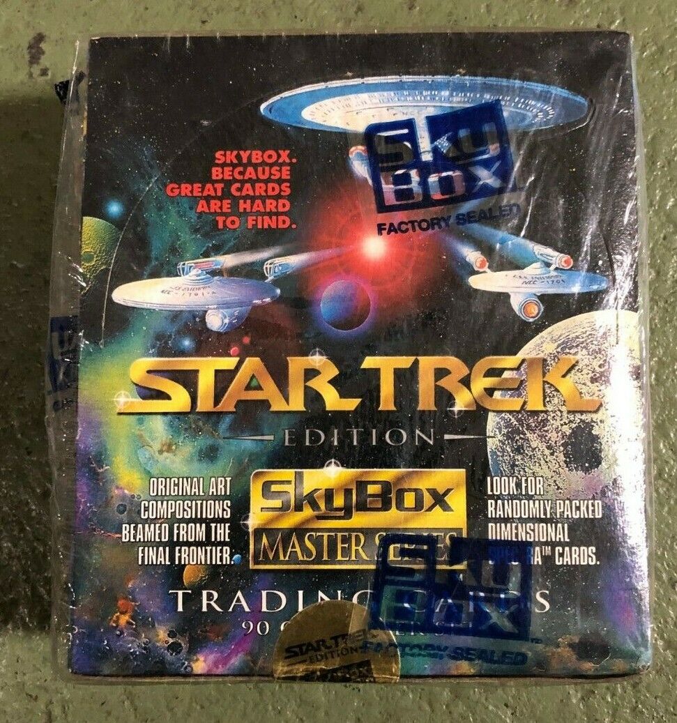 Factory Sealed SkyBox Star Trek Edition Master Series 1993 90 Cards Complete Set