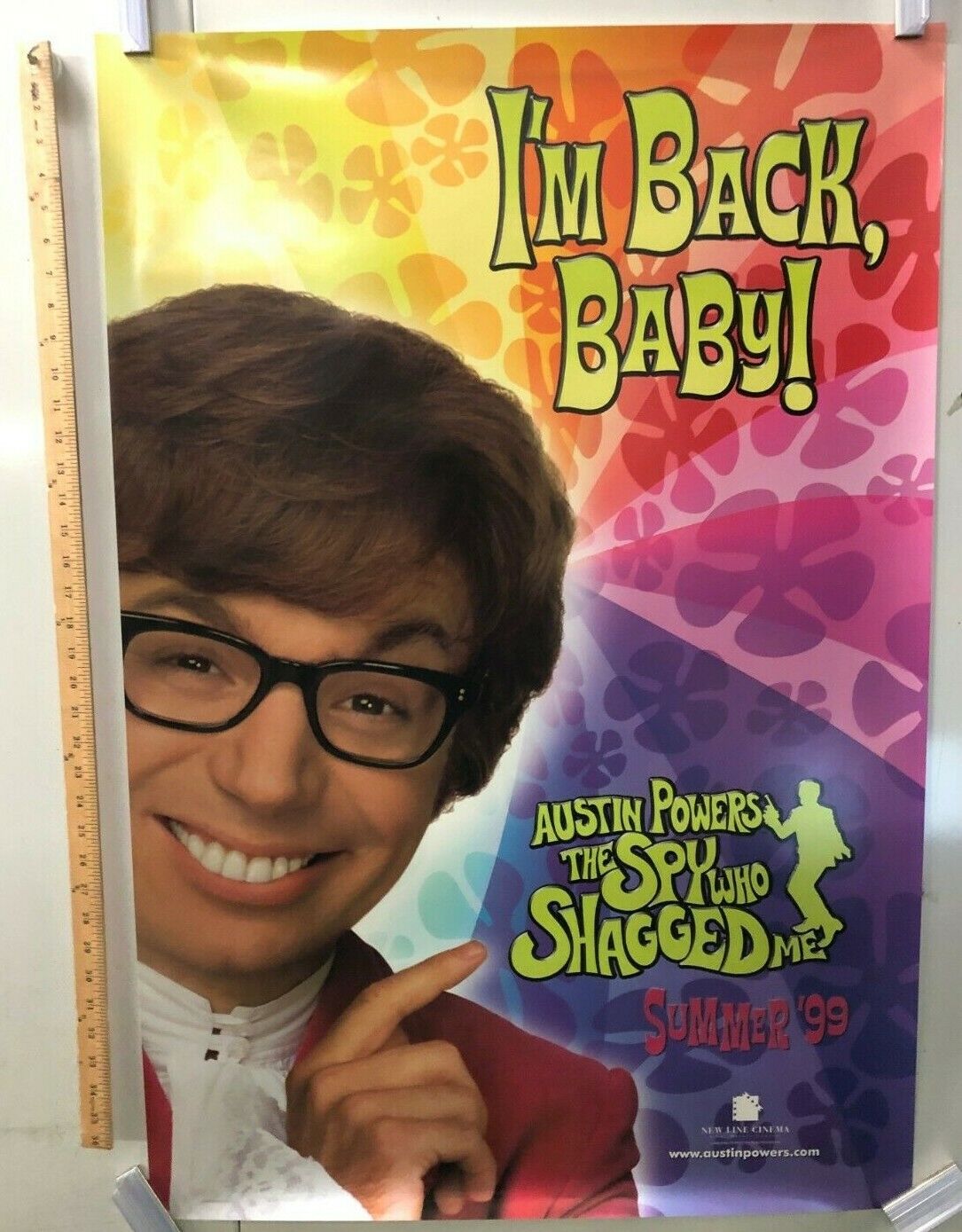 "Austin Powers: The Spy Who Shagged Me" Original Movie Theater Promo Poster 