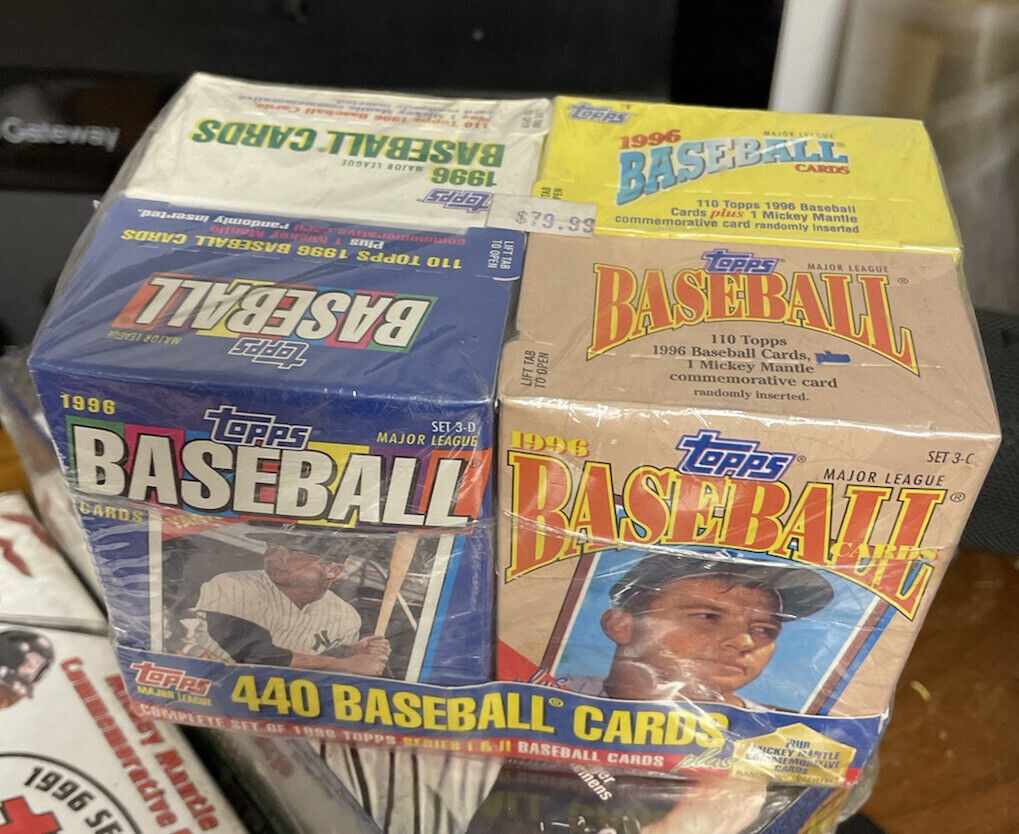 1996 - TOPPS BASEBALL FACTORY SEALED SETS SERIES 1 & 2 CEREAL BOX FACTORY SETS