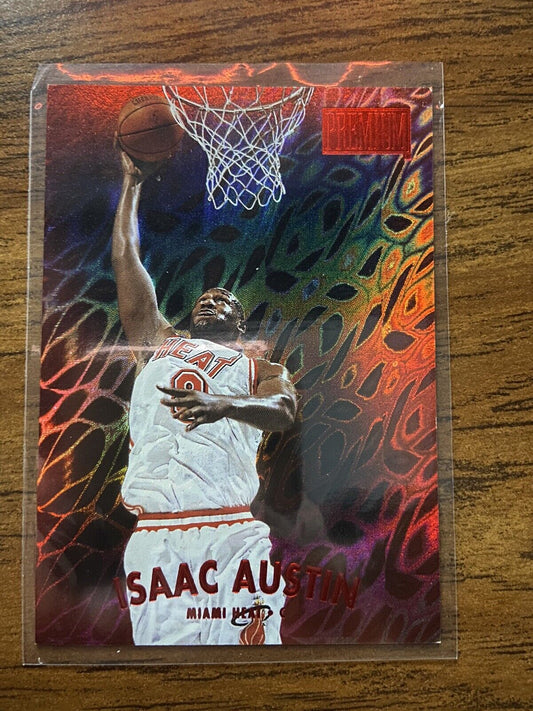 1997-98 Skybox Premium Star Rubies #206 Isaac Austin Miami Heat /50  45/50 RARE