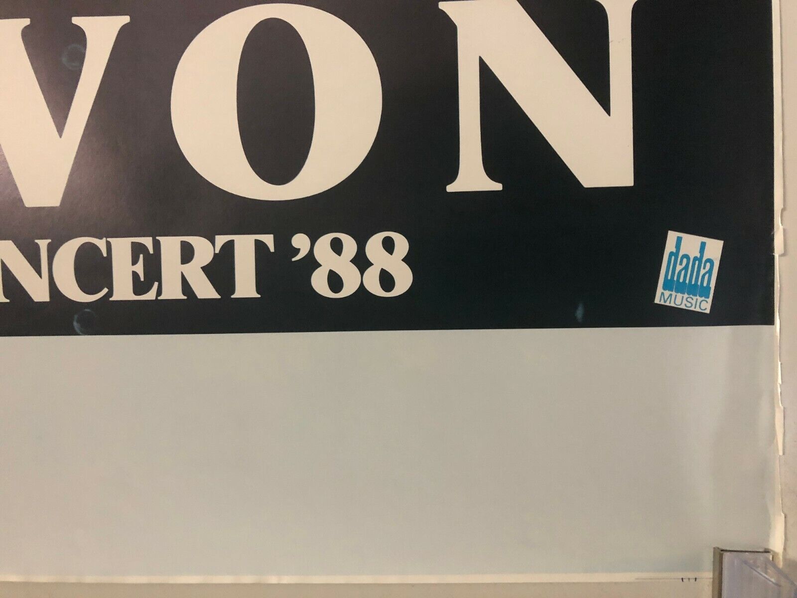 Warren Zevon In Concert 1988 German Tour Poster Werewolves Of London Rock