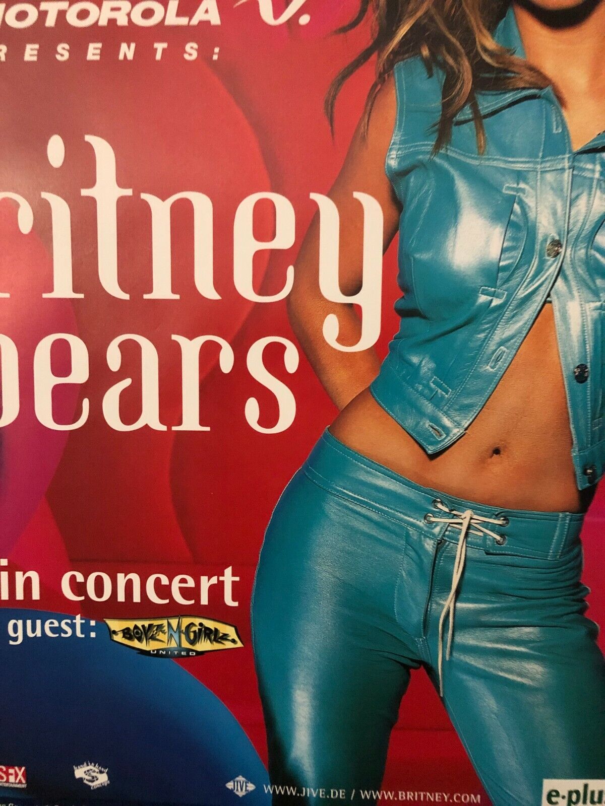 Britney Spears Live In Concert 2000 Tour Poster In Hannover @ Preussag Arena