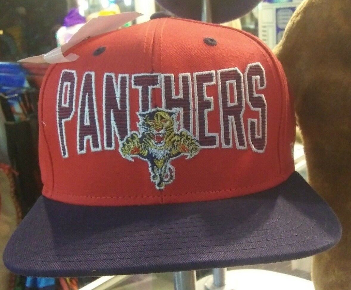 Florida Panthers Snapback Hat by Reebok RETRO VINTAGE FRESH RED NAVY