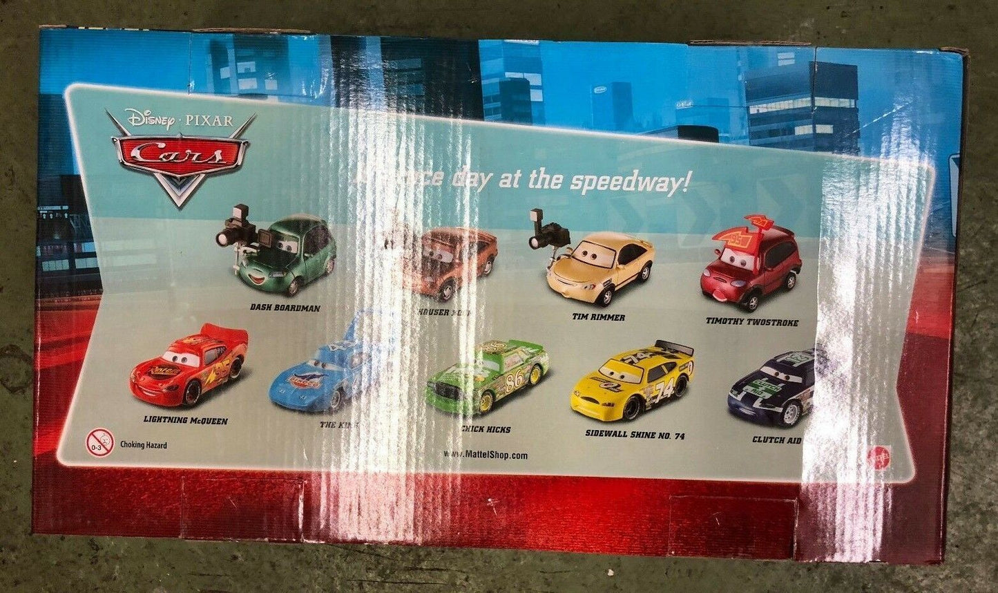 DISNEY PIXAR CARS TARGET EXCLUSIVE SPEEDWAY 9-PACK (Mattel, 2010) 1:55 