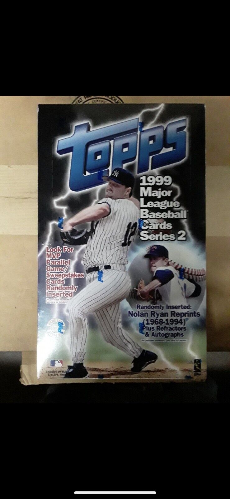 1999 TOPPS BASEBALL SERIES 2 SEALED 12 PACK JUMBO BOX MINT - 20 INSERT SETS  !!