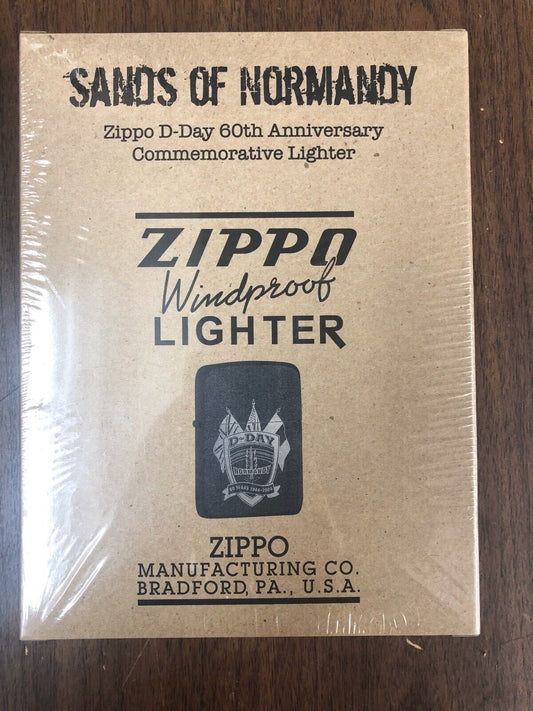 Zippo Sands Of Normandy D-Day 60th Anniversary Commemorative Lighter Sand SEALED