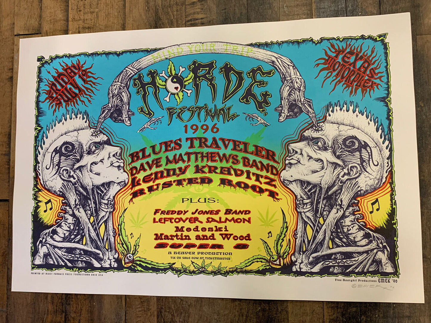 Emek - 1996 - Horde Festival Concert Poster