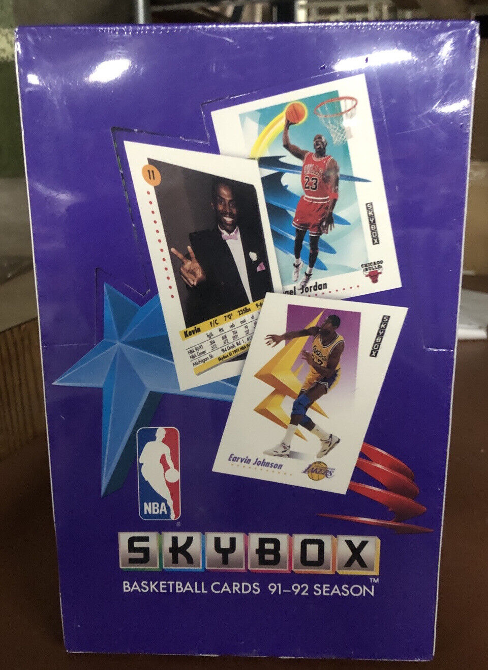 1991-92 Skybox Basketball Series 1 Factory Sealed Hobby Box - Jordan Box top