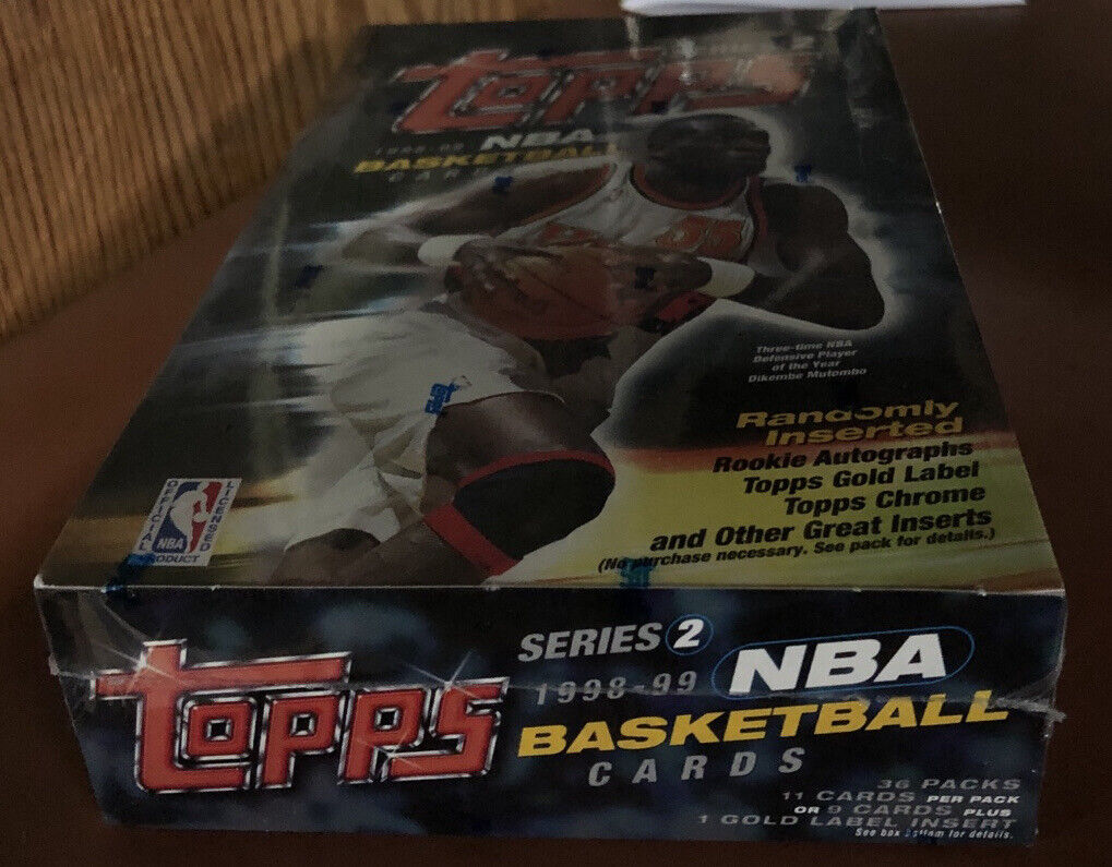 1998-99 TOPPS SERIES 2 BASKETBALL CARDS FACTORY SEALED HOBBY BOX NOWITZKI KOBE