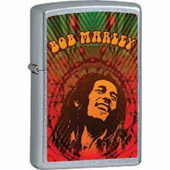 Zippo Bob Marley Portrait Pocket Lighter, Street Chrome, 24991- NEW