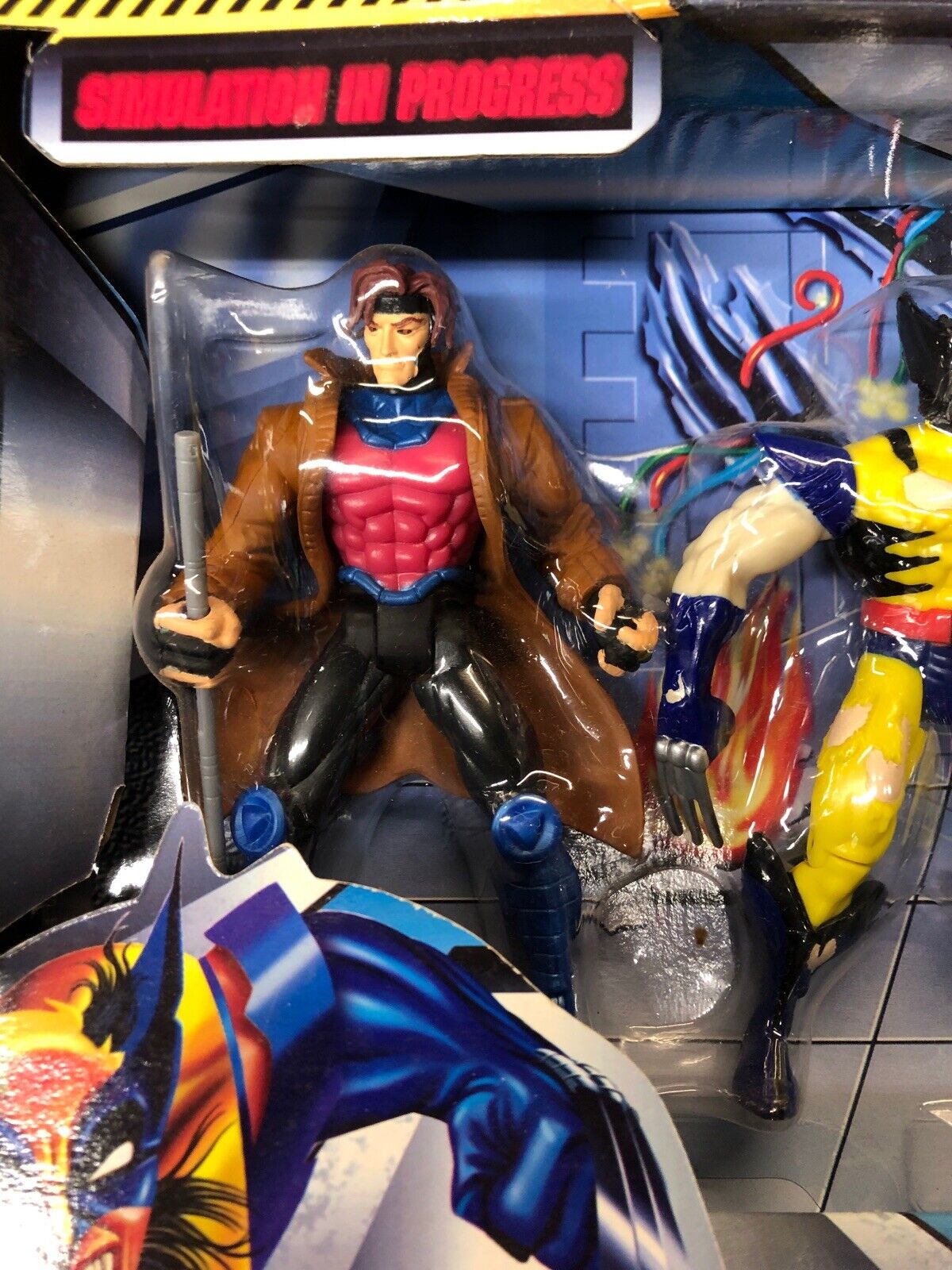 X-Men Danger Room Set Gambit Captive Sabretooth Nimrod Variant Wolverine MISB