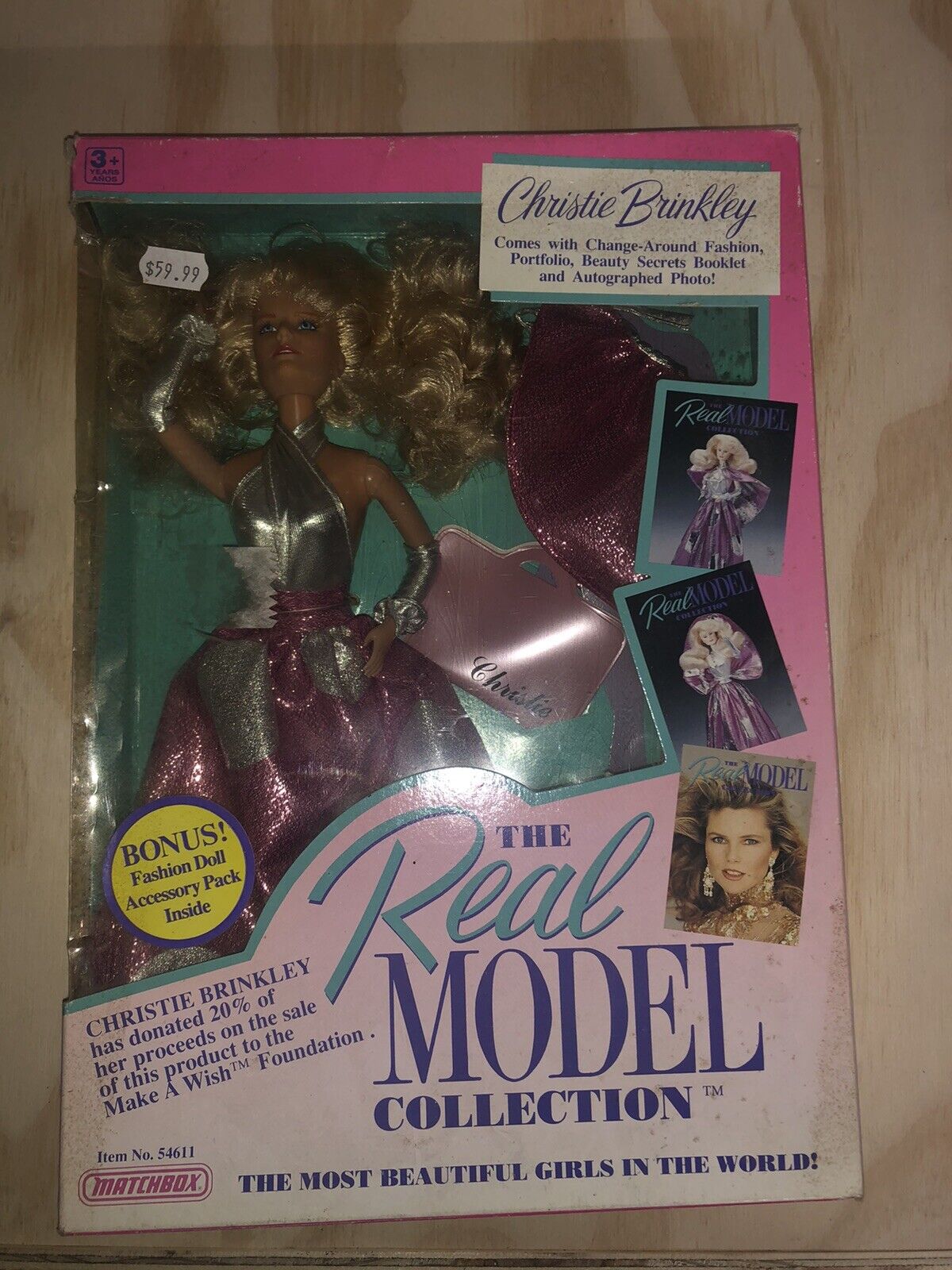 1989 Vintage Christie Brinkley Doll - The Real Model Collection - Item No. 54611