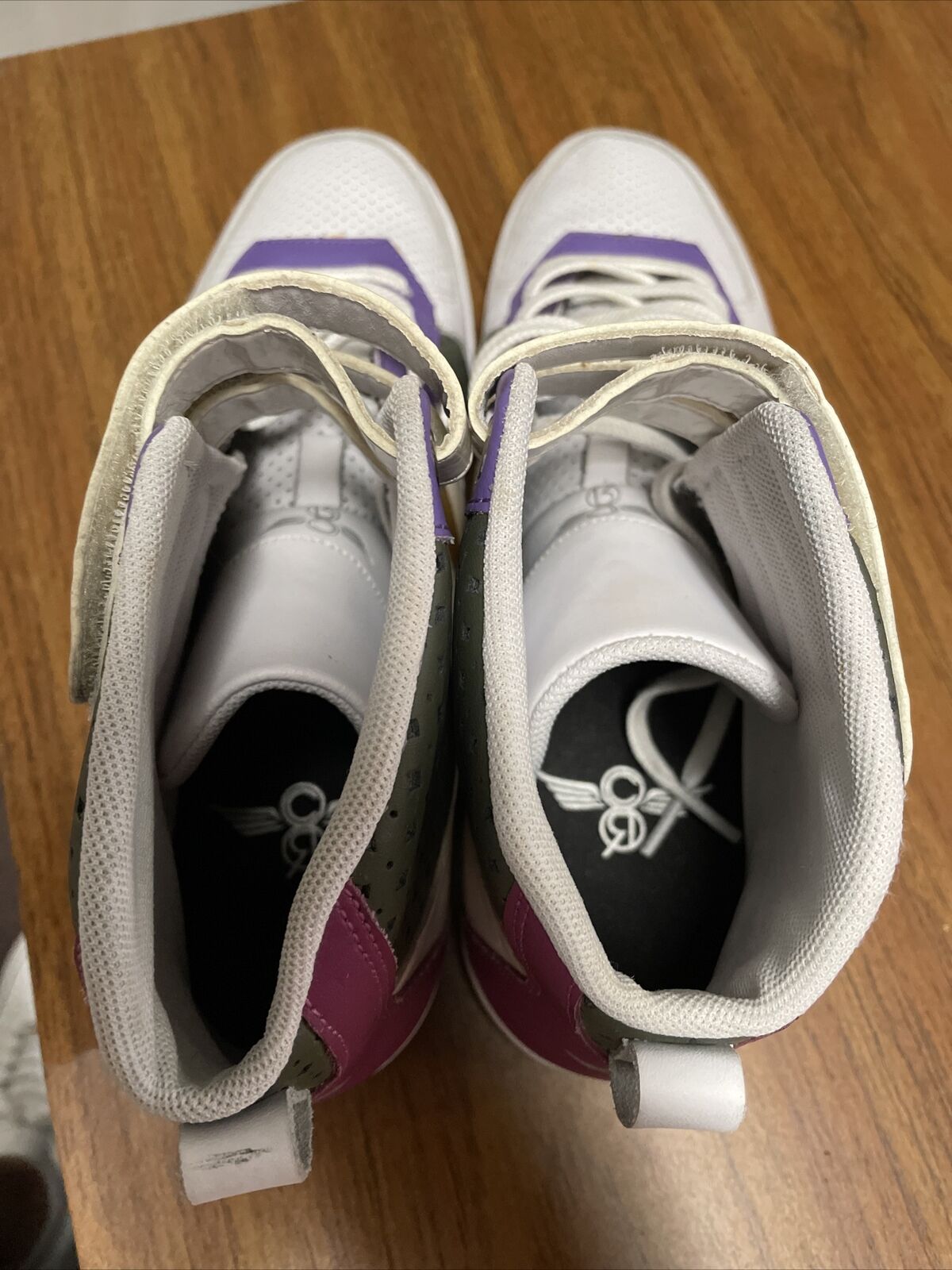 CREATIVE RECREATION Purple White Gold  Leather ATHLETIC W DICOCO sz 8.5