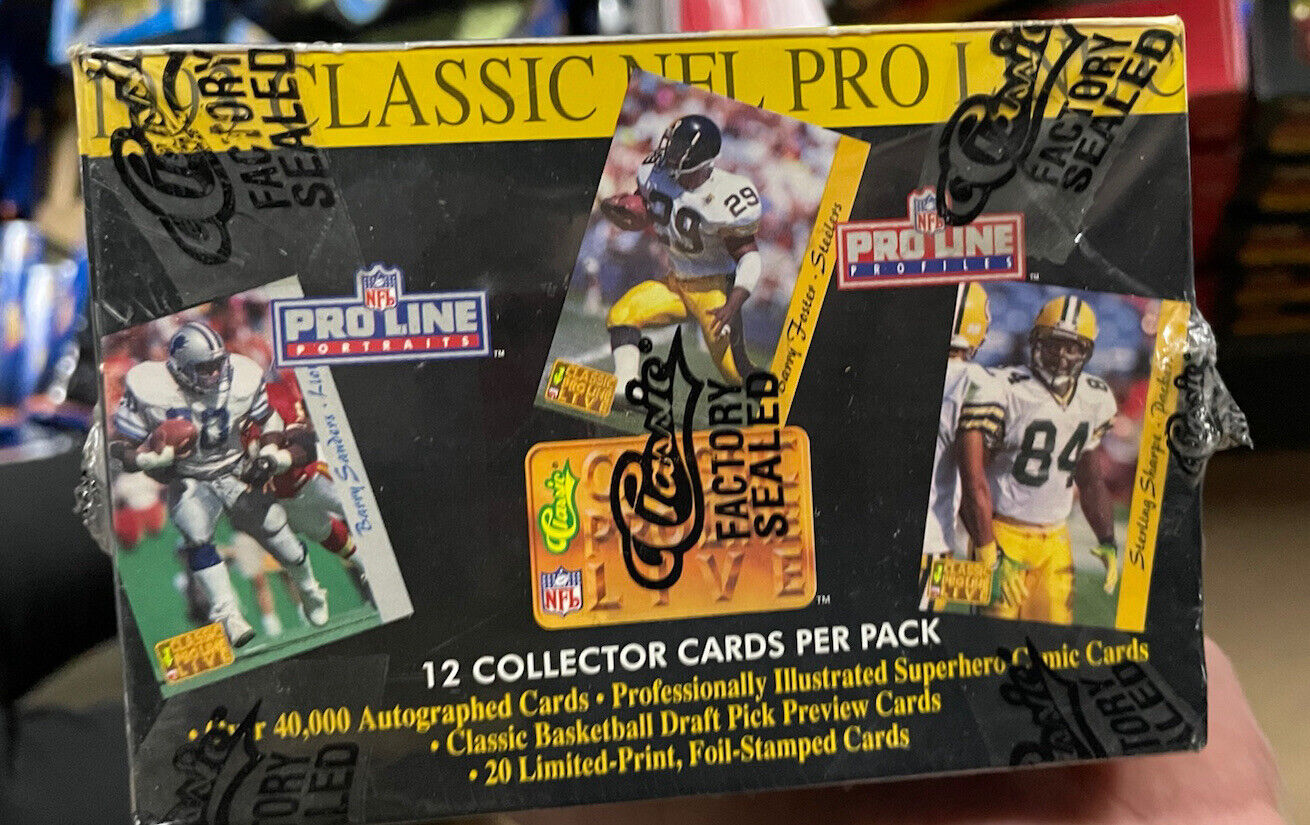 1993 NFL Football Classic Proline Live Factory Sealed Wax Box rare VINTAGE