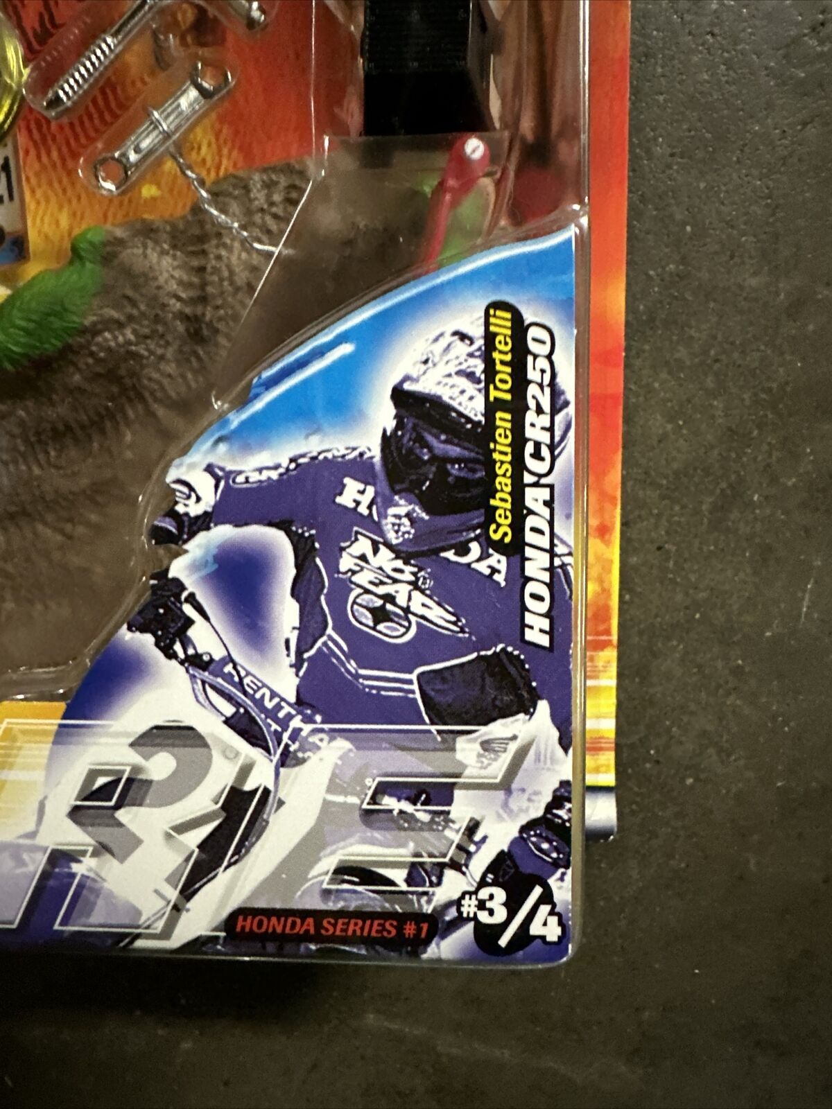 2000 Hot Wheels Moto Core SEBASTIEN TORTELLI #21 Honda CR250 #3/4 Interchangeabl