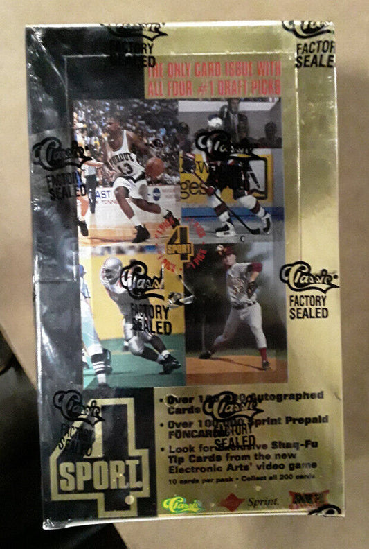 1994 Classic 4 Sport Draft Factory Sealed Box 36 packs Autographs RARE VINTAGE 