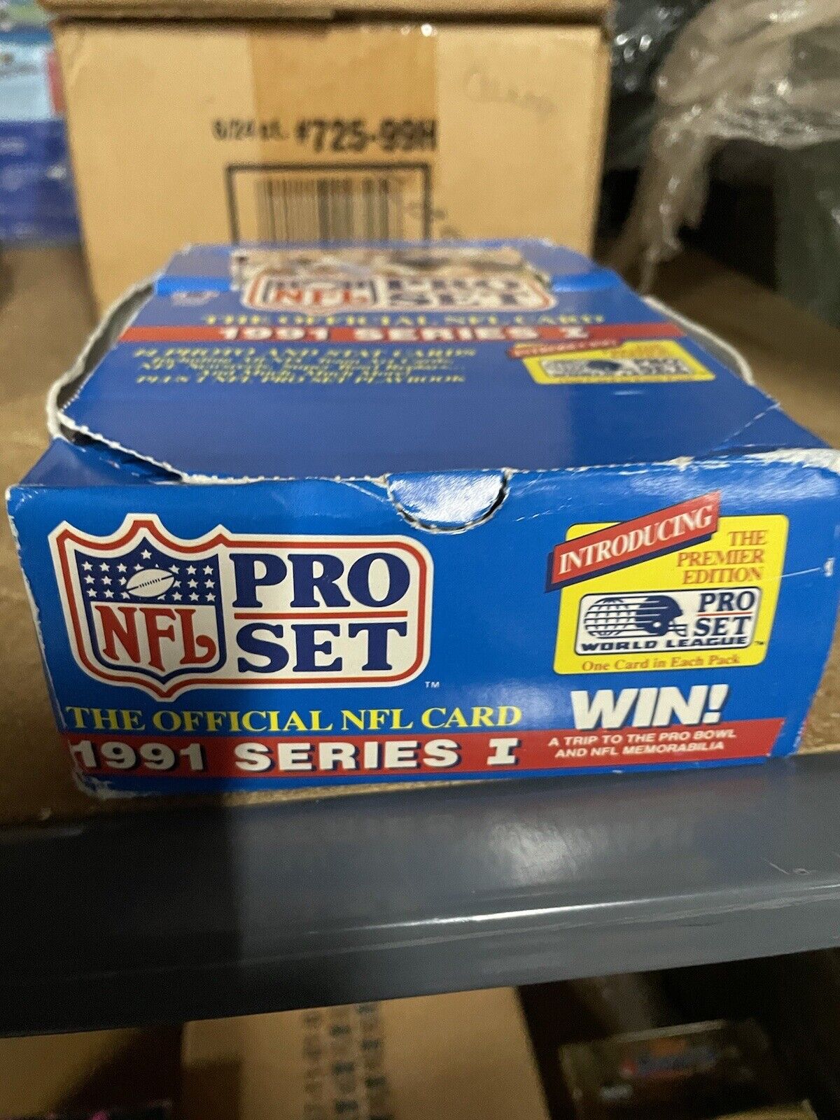 1991 PRO SET NFL FOOTBALL SERIES 1 SEALED WAX PACK RARE World League CArd per