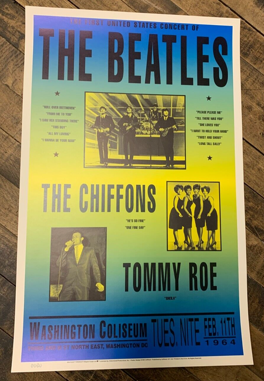 Wig - The Beatles First United States Concert Print W/ The Chiffons 1964 (1994)