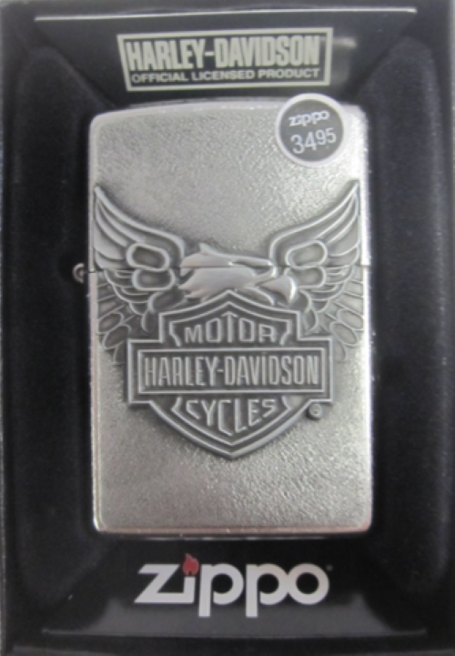 Zippo Lighter Harley Davidson Iron Eagle LOGO 10929 NIB HD113