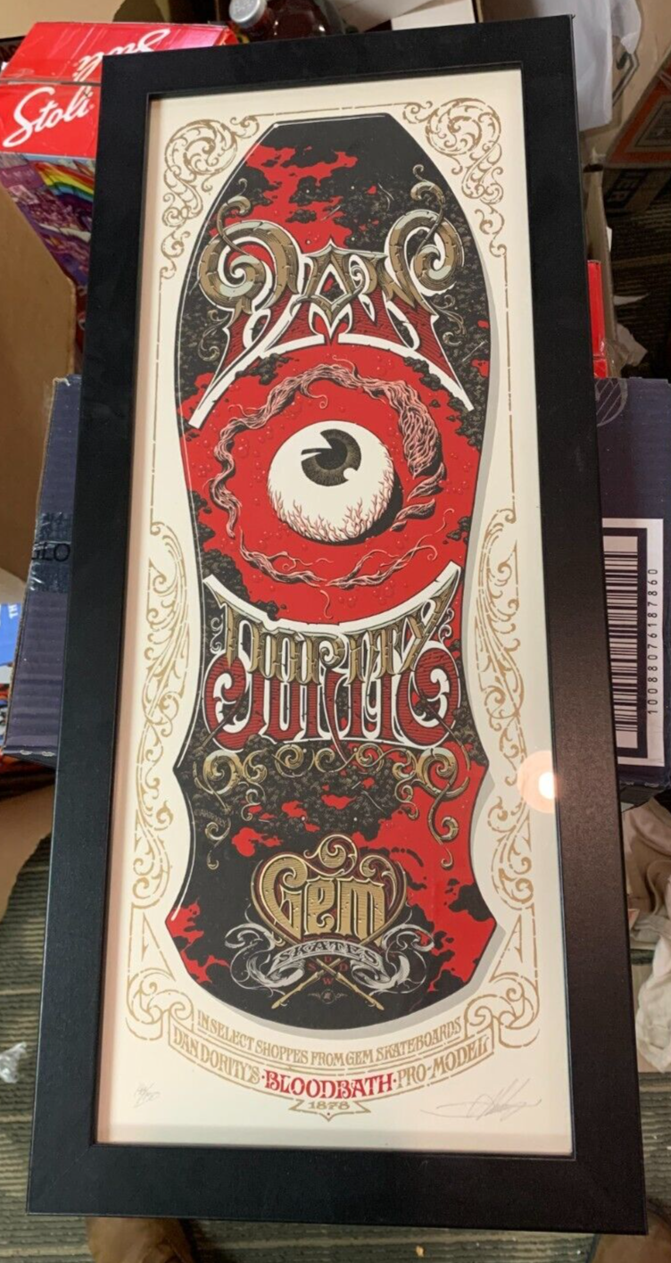 Aaron Horkey - 2010 - "Bloodbath" 1st Edition Dan Dority Gem Skateboards S&N