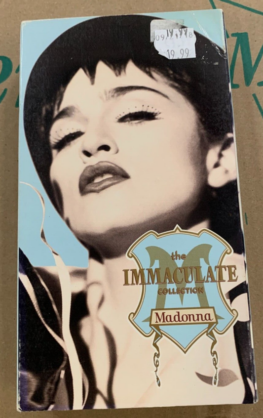 VINTAGE VHS TAPE Madonna "The Immaculate Collection" Gay Club Icon 80's Sexy