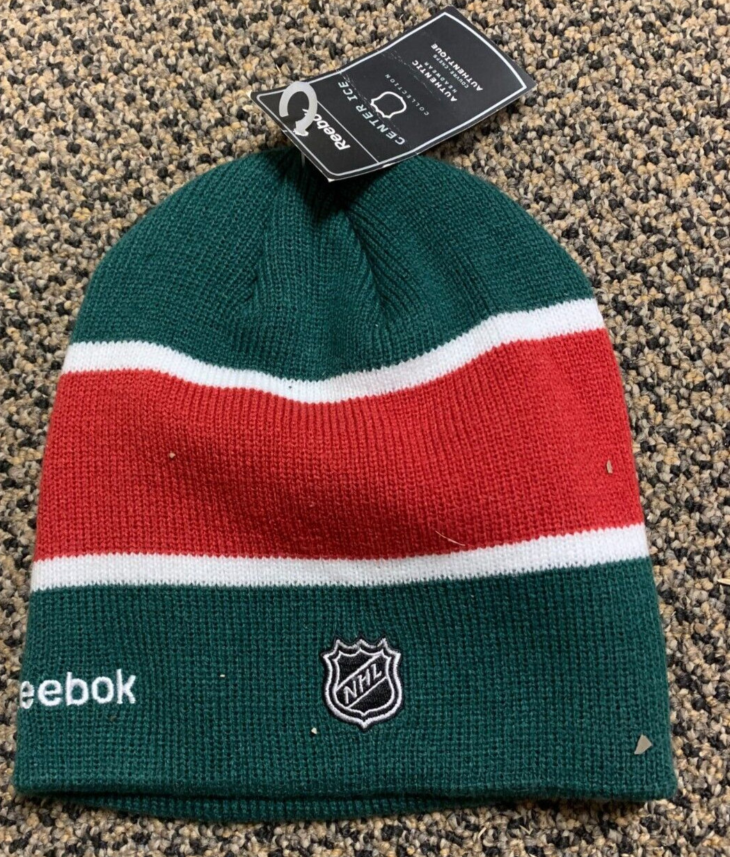 2010 Reebok "Center Ice" Minnesota Wild Winter Cap NHL Hockey Midwest Beanie