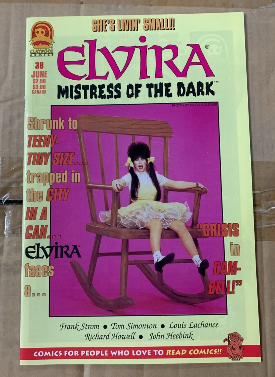 Claypool Comics "Elvira: Mistress Of The Dark" #38 (1996) Frank Strom B&W