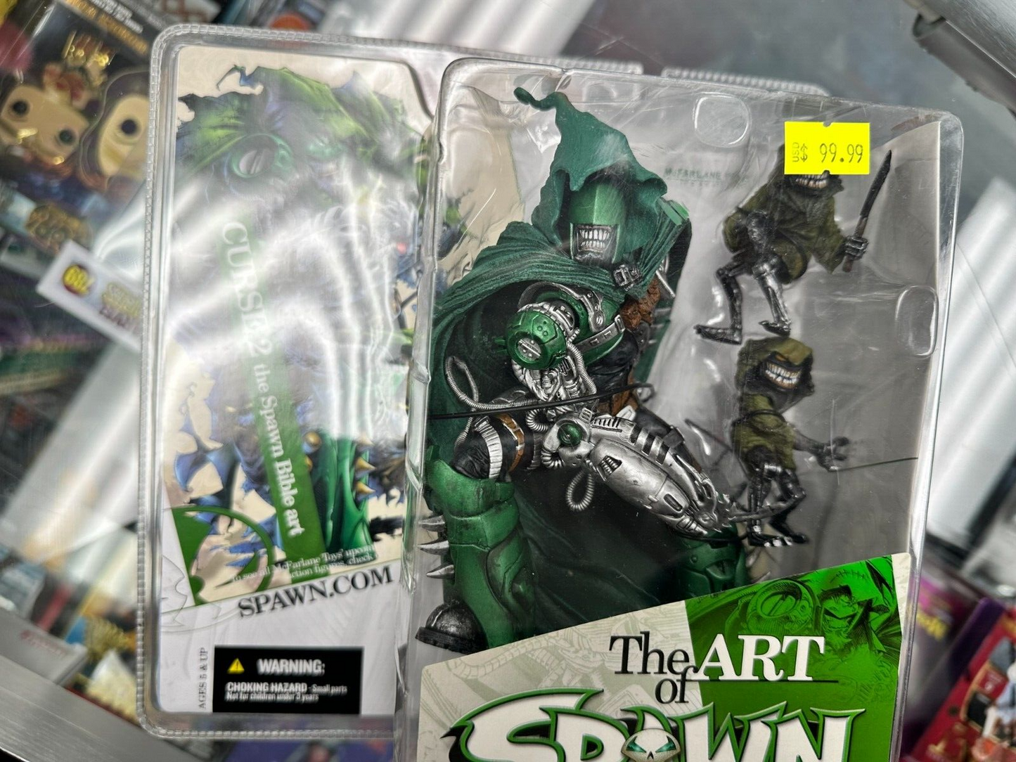 ACTION FIGURE The Art Of Spawn "Curse 2" The Spawn Bible Art Green 2004